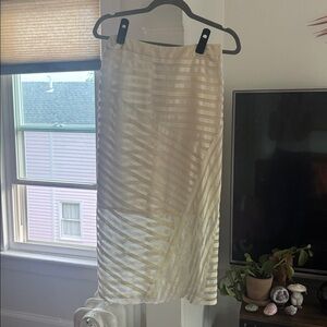 Rag & Bone Cream Textured Skirt